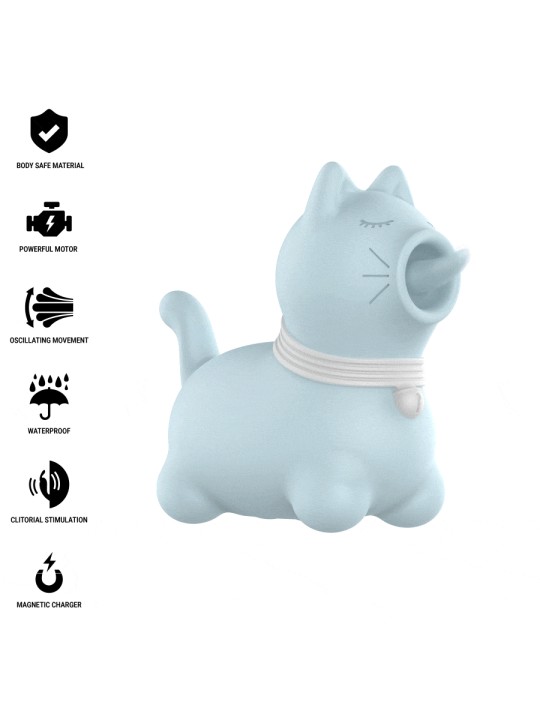 INTENSE ESTIMULADOR PUPPY LENGUA ROTADORA 360º PARA CLITORIS AZUL